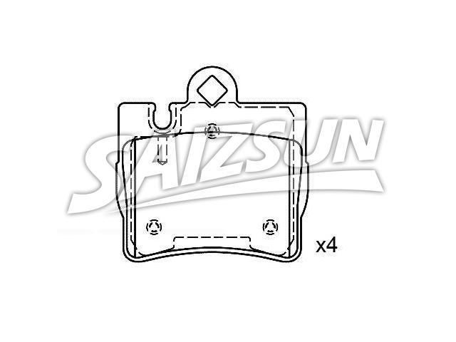 Brake Pad Set:003 420 06 20