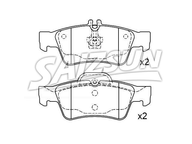 Brake Pad Set:003 420 51 20