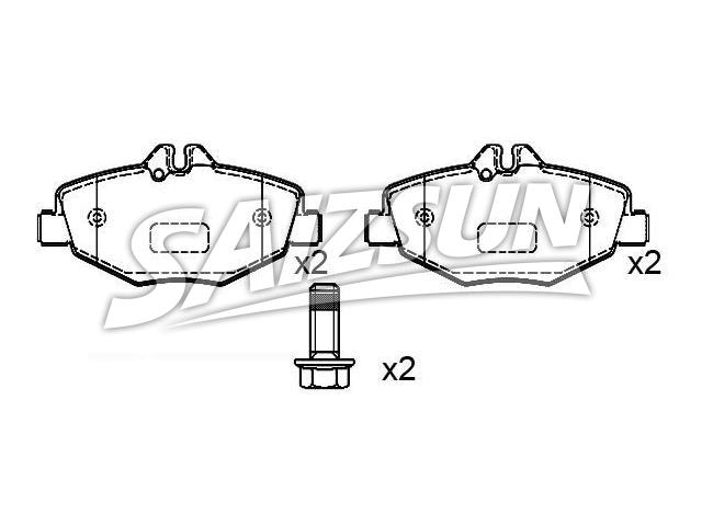 Brake Pad Set:003 420 65 20