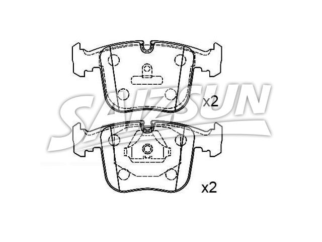 Brake Pad Set:34 11 1 160 296