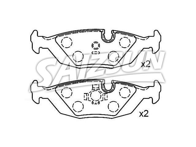 Brake Pad Set:34 21 1 156 746