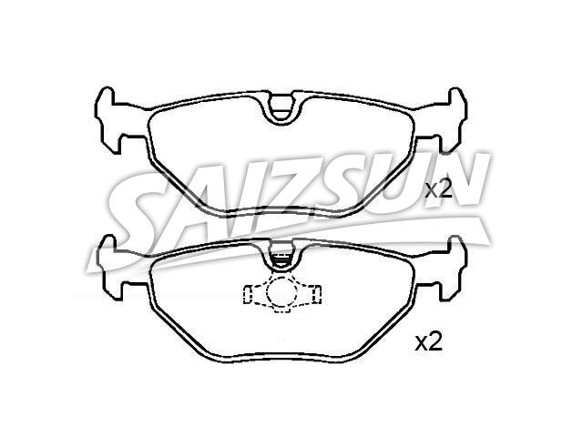 Brake Pad Set:34 21 1 158 266