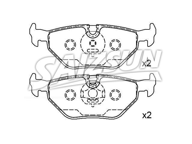 Brake Pad Set:34 21 1 161 455