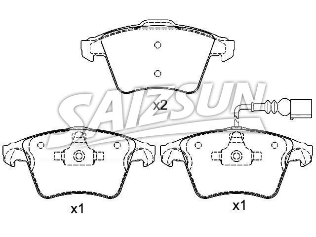 Brake Pad Set:7H0 698 151
