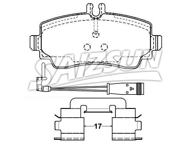 Brake Pad Set:414 420 02 20