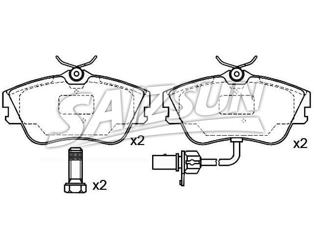 Brake Pad Set:7D0 698 151 B