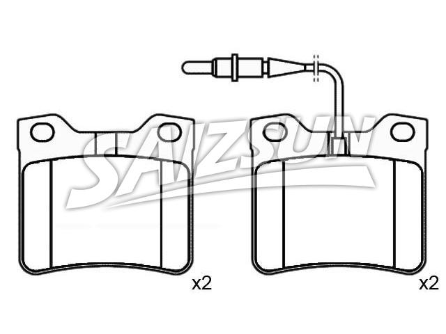 Brake Pad Set:002 420 48 20