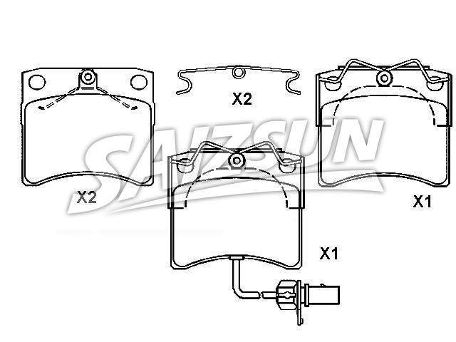 Brake Pad Set:7D0 698 151 C