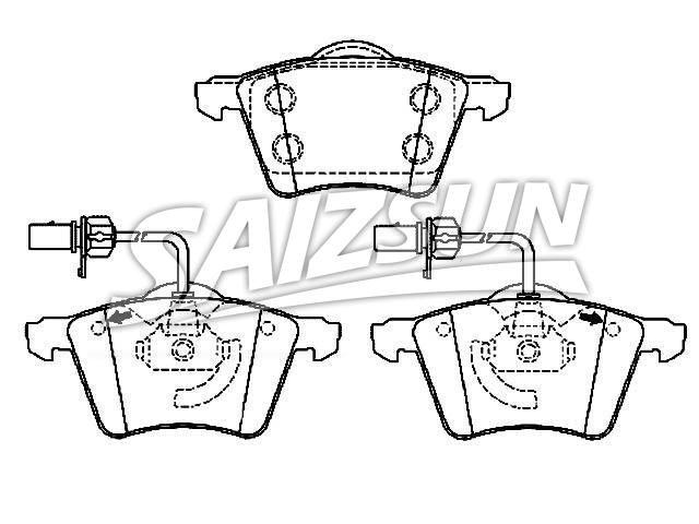 Brake Pad Set:7D0 698 151 A