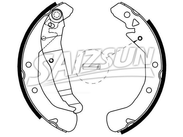 Brake Shoe Set:16 05 969