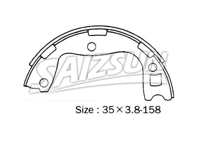 Brake Shoe Set:44060-V0329