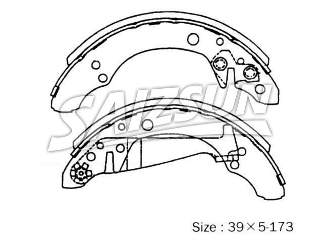 Brake Shoe Set:NR2045