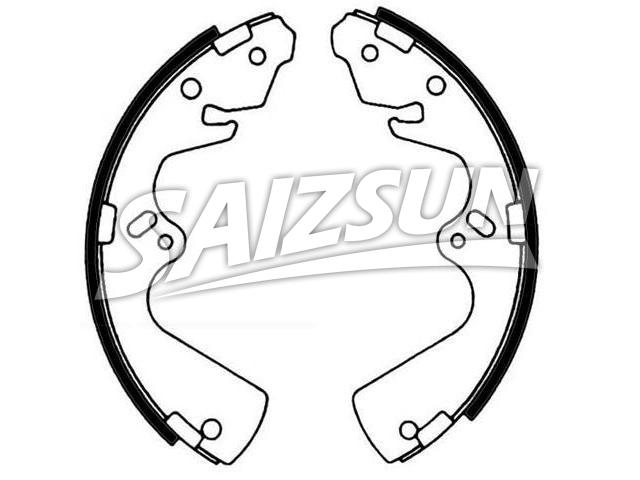 Brake Shoe Set:H261-26-310B