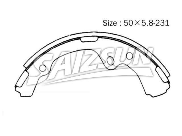Brake Shoe Set:04494-26030