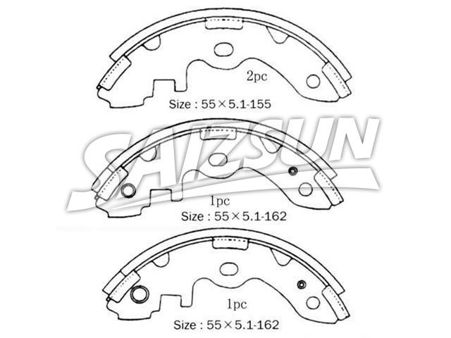 Brake Shoe Set:04495-27010