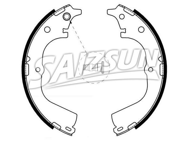 Brake Shoe Set:04495-26140