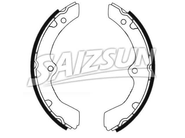 Brake Shoe Set:1K02-26-310