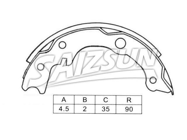 Brake Shoe Set:MC869379