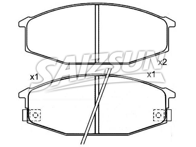 Brake Pad Set:41060-C7090