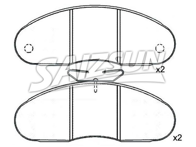 Brake Pad Set:77 01 203 895