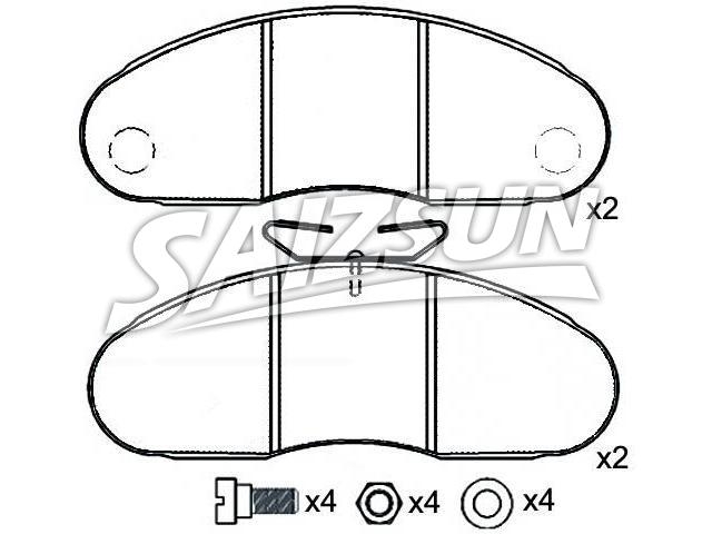 Brake Pad Set:631 420 02 20