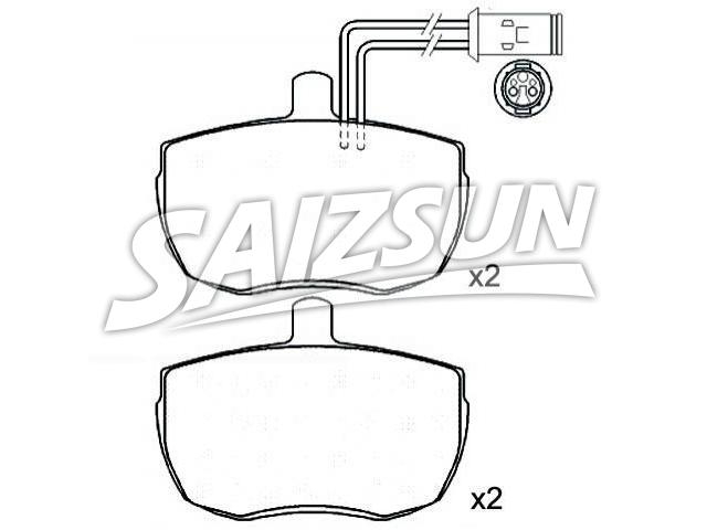 Brake Pad Set:190 2494