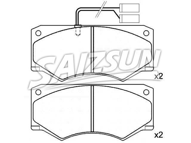 Brake Pad Set:190 6243