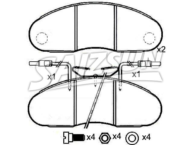Brake Pad Set:5001 834 527