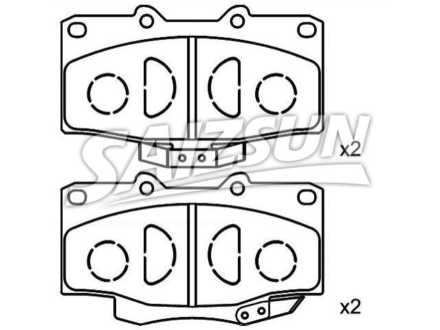 Brake Pad Set:04465-60050