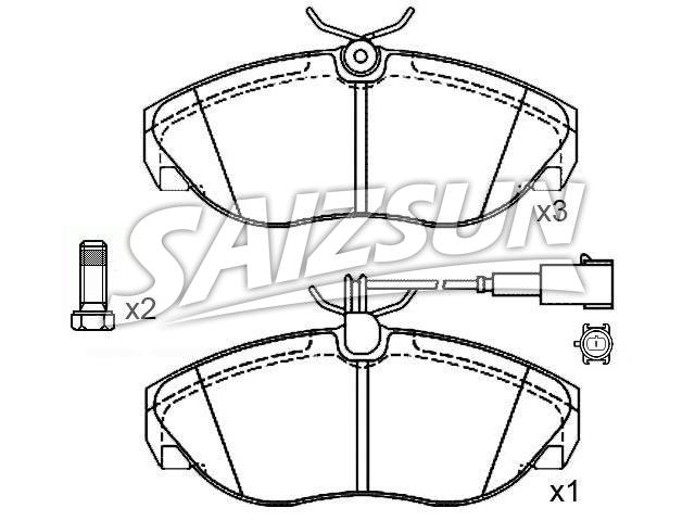 Brake Pad Set:4252.26