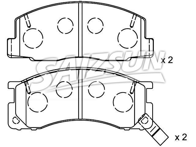 Brake Pad Set:04465-28040