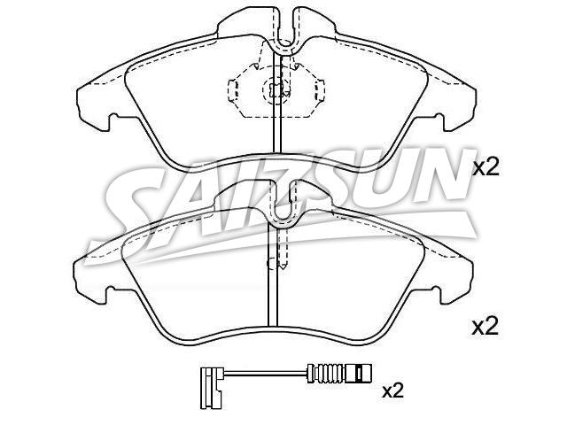 Brake Pad Set:004 420 55 20