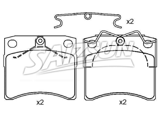 Brake Pad Set:701 698 151 F