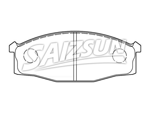 Brake Pad Set:41060-25T90