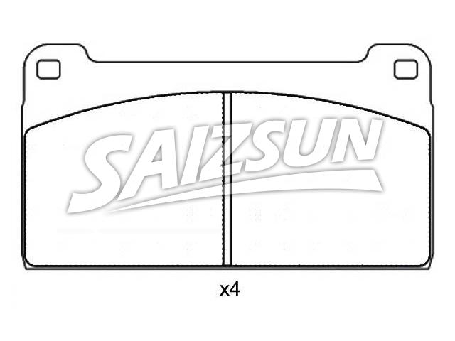 Brake Pad Set:000 420 93 20