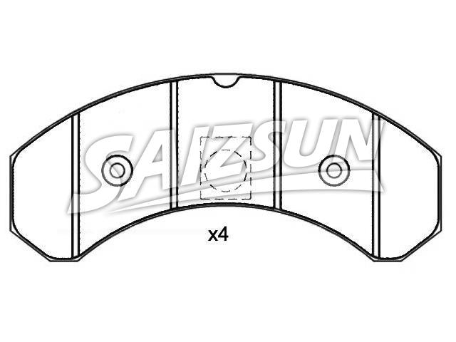 Brake Pad Set:8 284 000 224