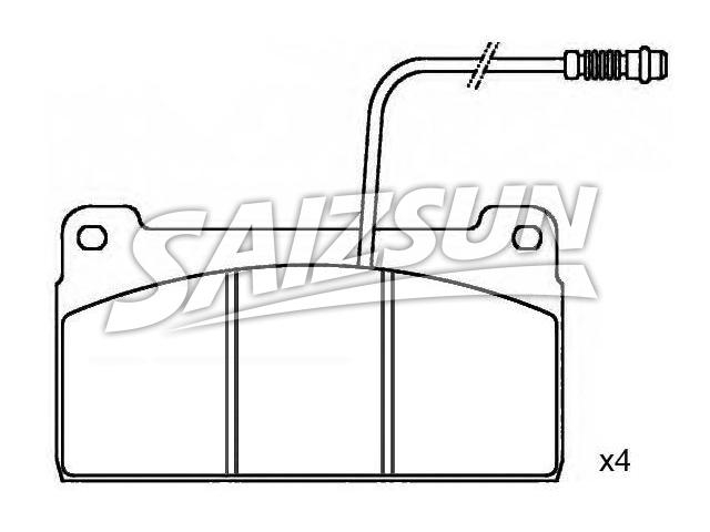 Brake Pad Set:001 420 91 20