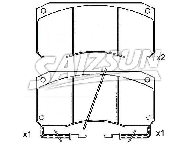 Brake Pad Set:5000 297 198