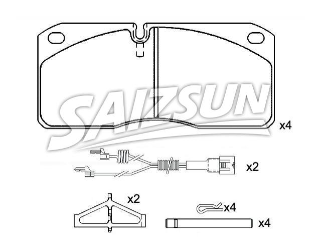 Brake Pad Set:5001 014 704