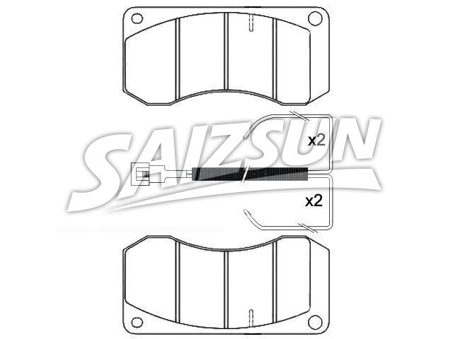 Brake Pad Set:5001 829 545
