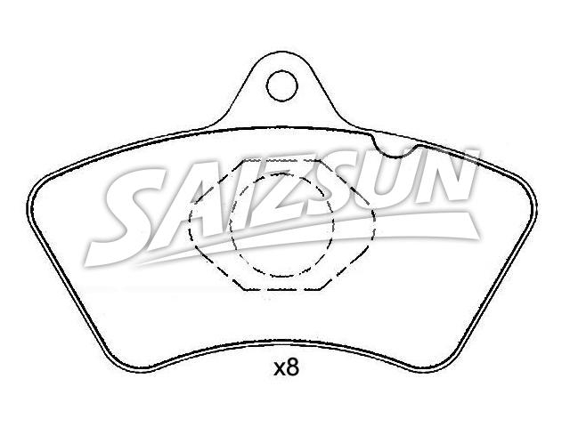 Brake Pad Set:8 284 058 204