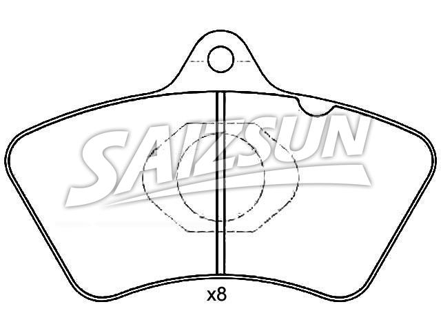 Brake Pad Set:8 284 000 196