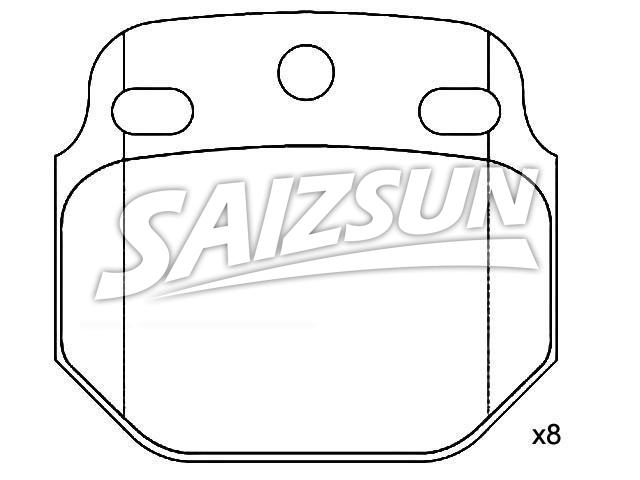 Brake Pad Set:190 6118