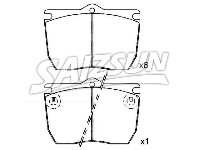 Brake Pad Set:190 6216