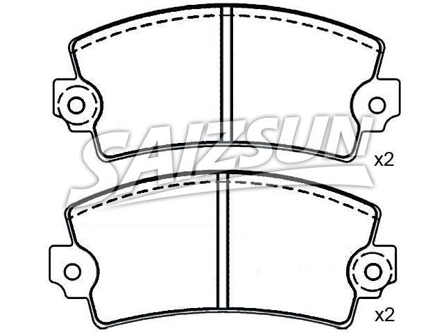Brake Pad Set:77 01 201 095