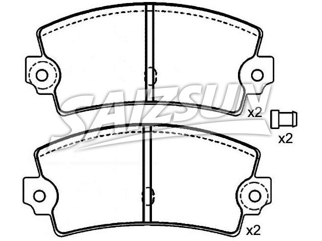 Brake Pad Set:77 01 602 289