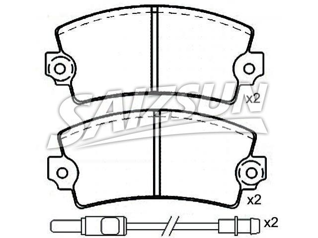 Brake Pad Set:77 97 444 870