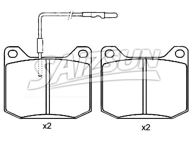 Brake Pad Set:001 367 50 00