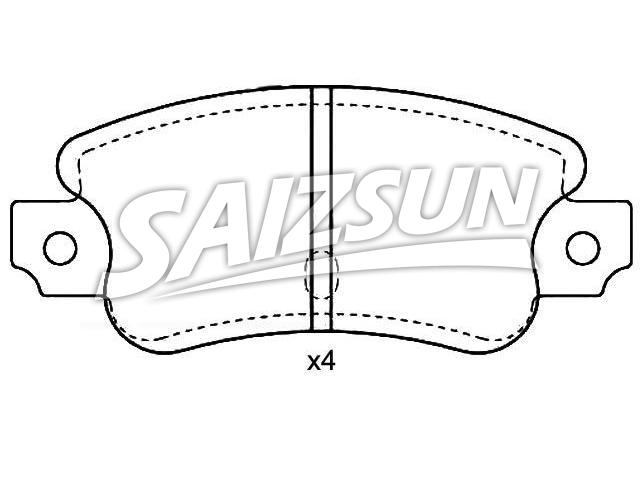 Brake Pad Set:006 303 78 00