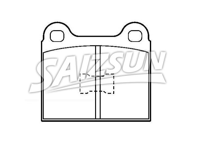 Brake Pad Set:171 698 151 E